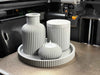 Striaris: Vassoio Rotondo Rigato 20 cm Home Decor in PLA